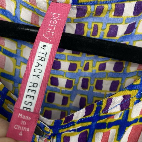 Plenty Tracy Reece Sleeveless Dress size 4 Colorful Hand Batik Pattern Pockets - Picture 10 of 11